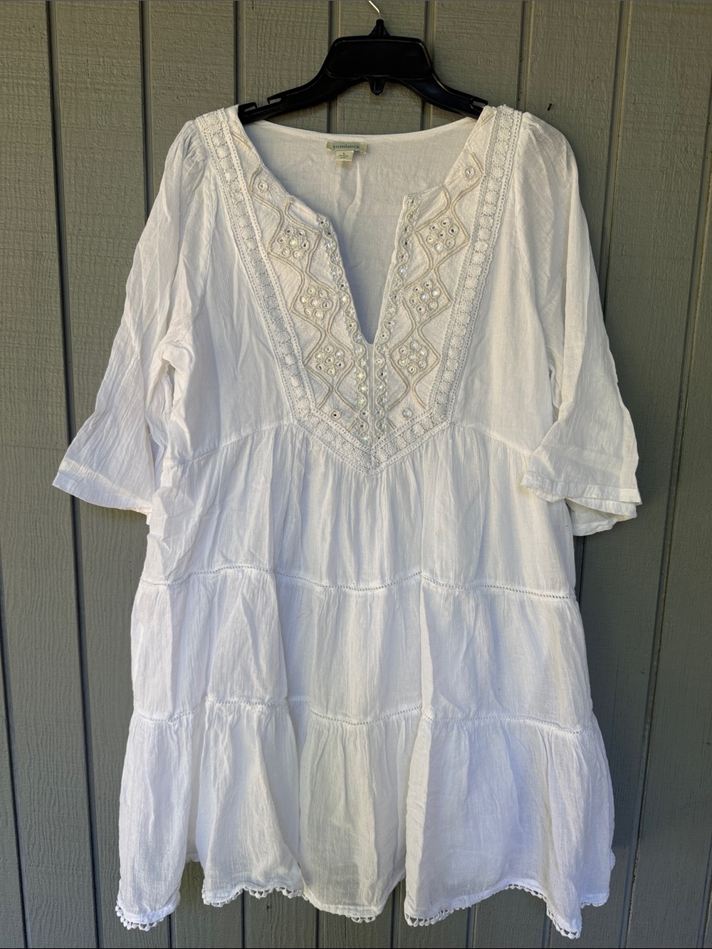 Sundance White Dress Large